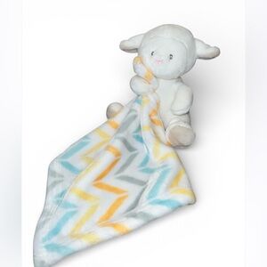 Little Miracles Costco Lamb Sheep Lovey Chevron Security Blanket